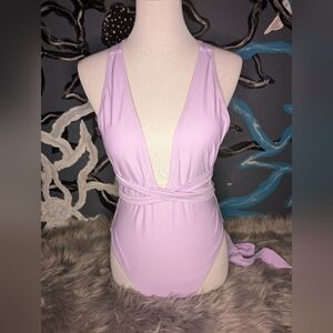 Lavender Kids One Piece Swimsuit